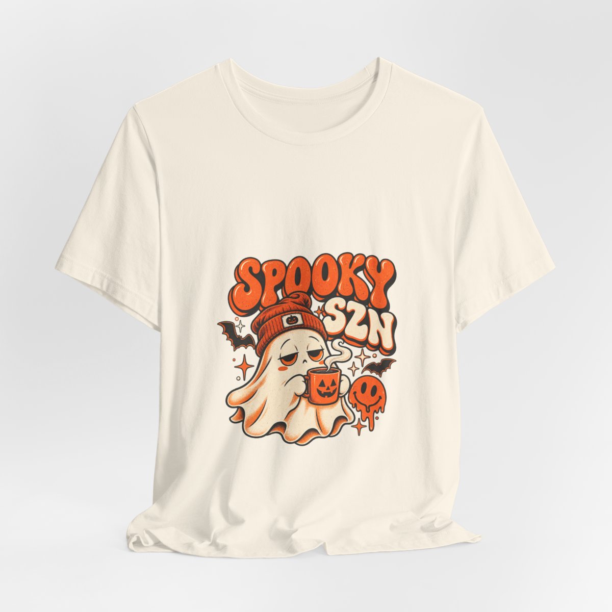 Spooky SZN Ghost Tee | Halloween ghost, pumpkins, bats