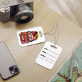 Spooky Tour '86 Camper Luggage Tags | Retro Ghost RV Travel Tag