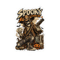 Spooky Tour '86 Cowboy Sticker, Skeleton Western Halloween Decal