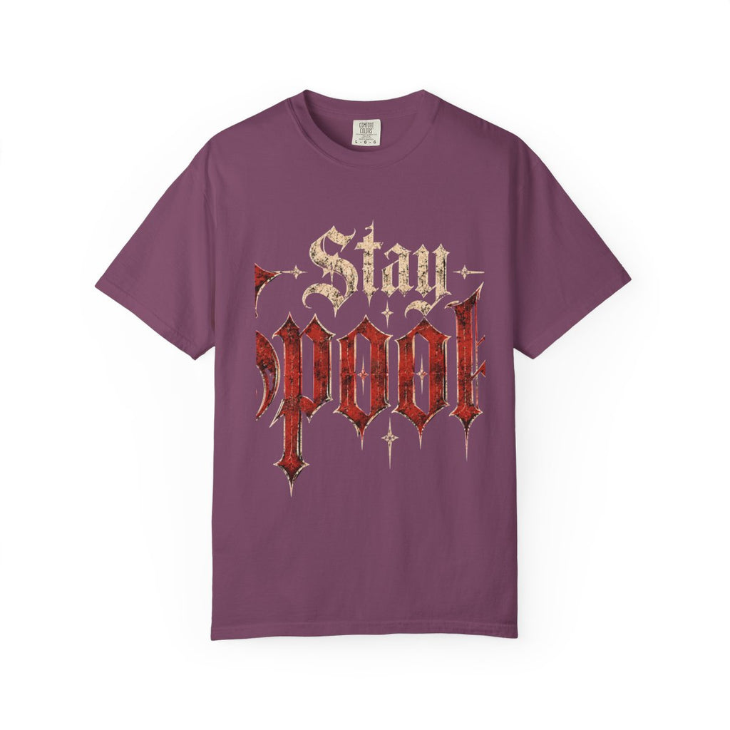 Stay Spooky Shirt, Gothic Halloween Lettering Garment-Dyed Comfort Tee