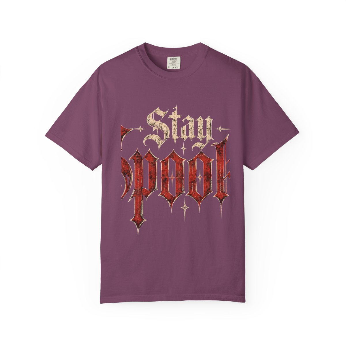 Stay Spooky Shirt, Gothic Halloween Lettering Garment-Dyed Comfort Tee