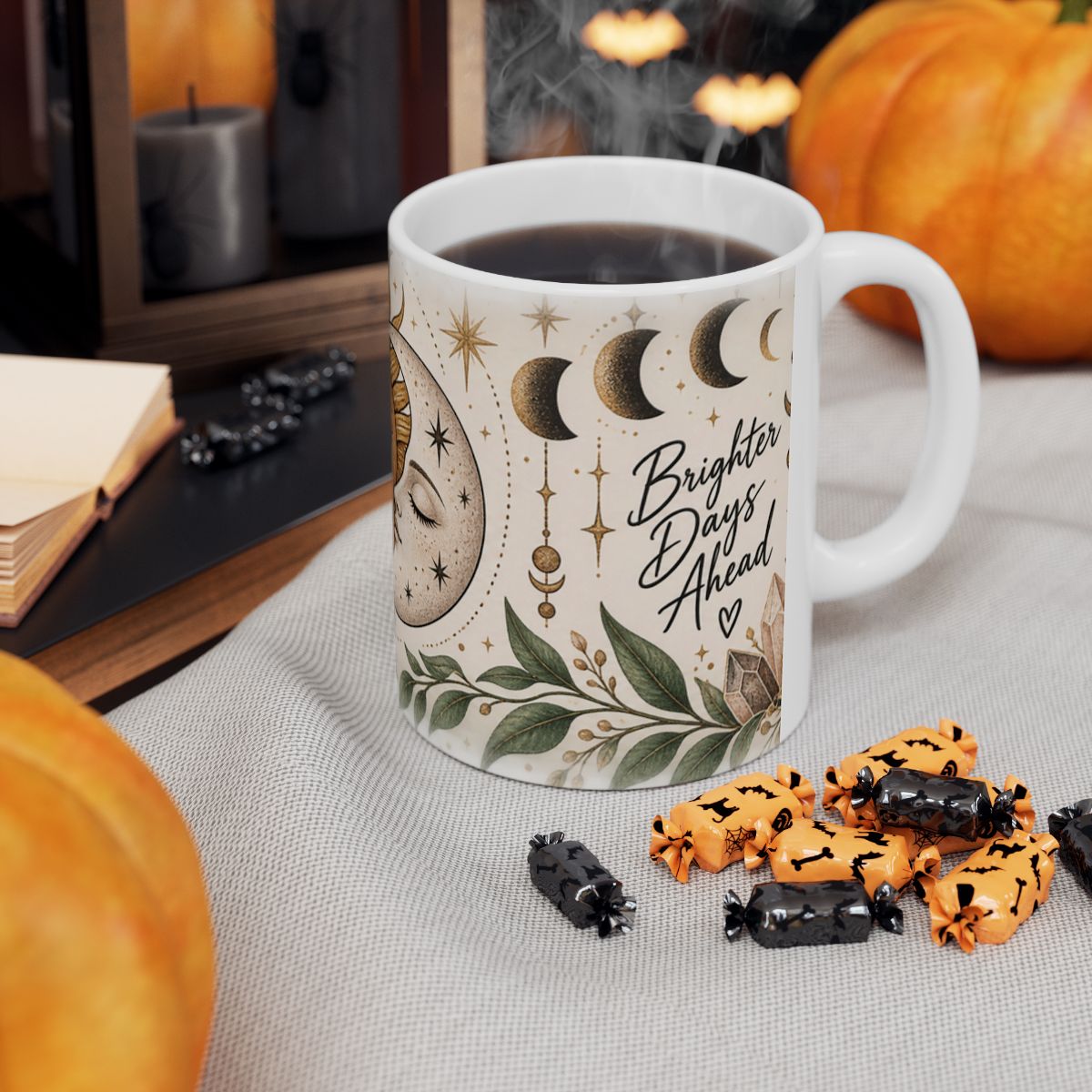 Sun and Moon Face celestial mug | Ceramic Mug