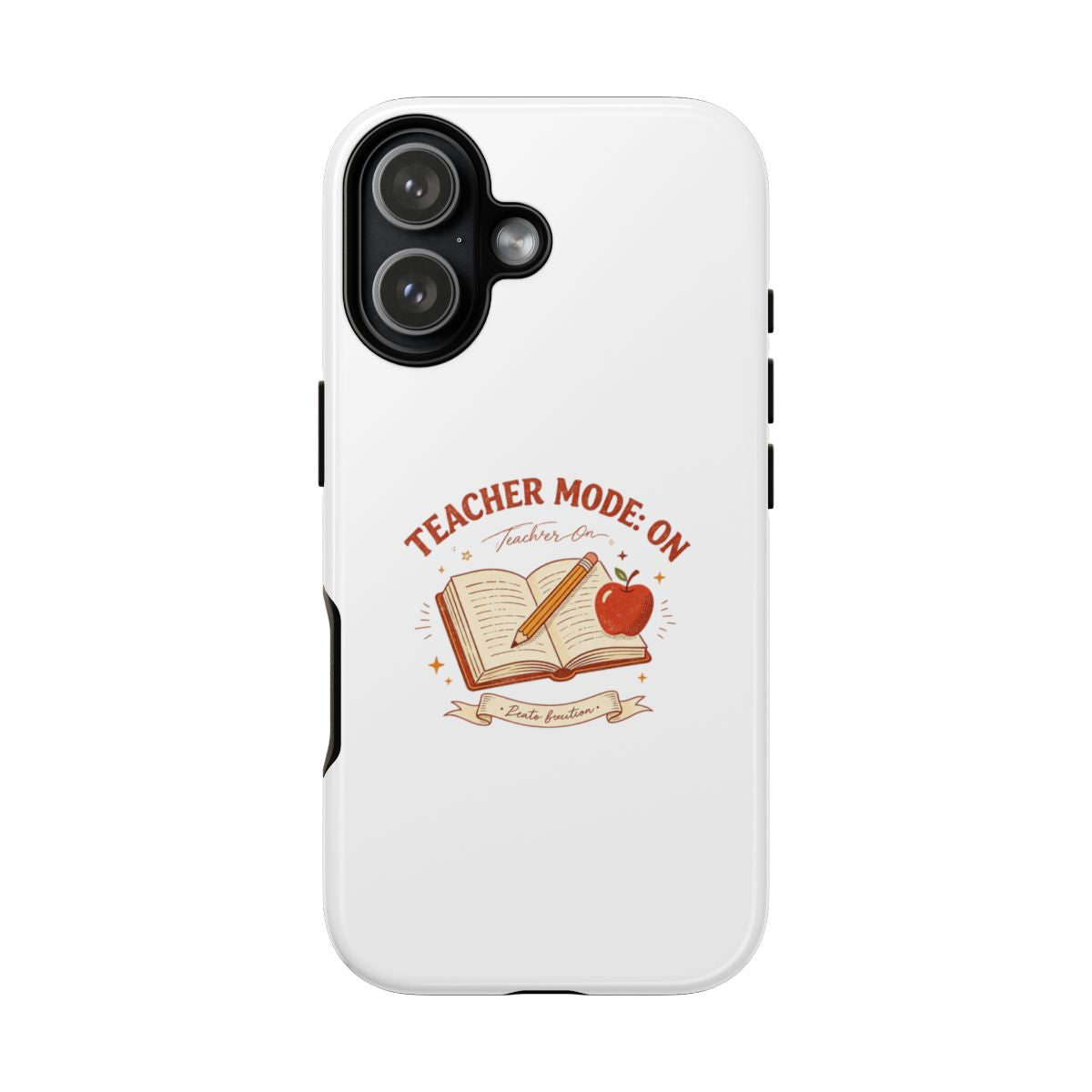 Teacher Mode On Book And Apple Phone Case - iPhone 17