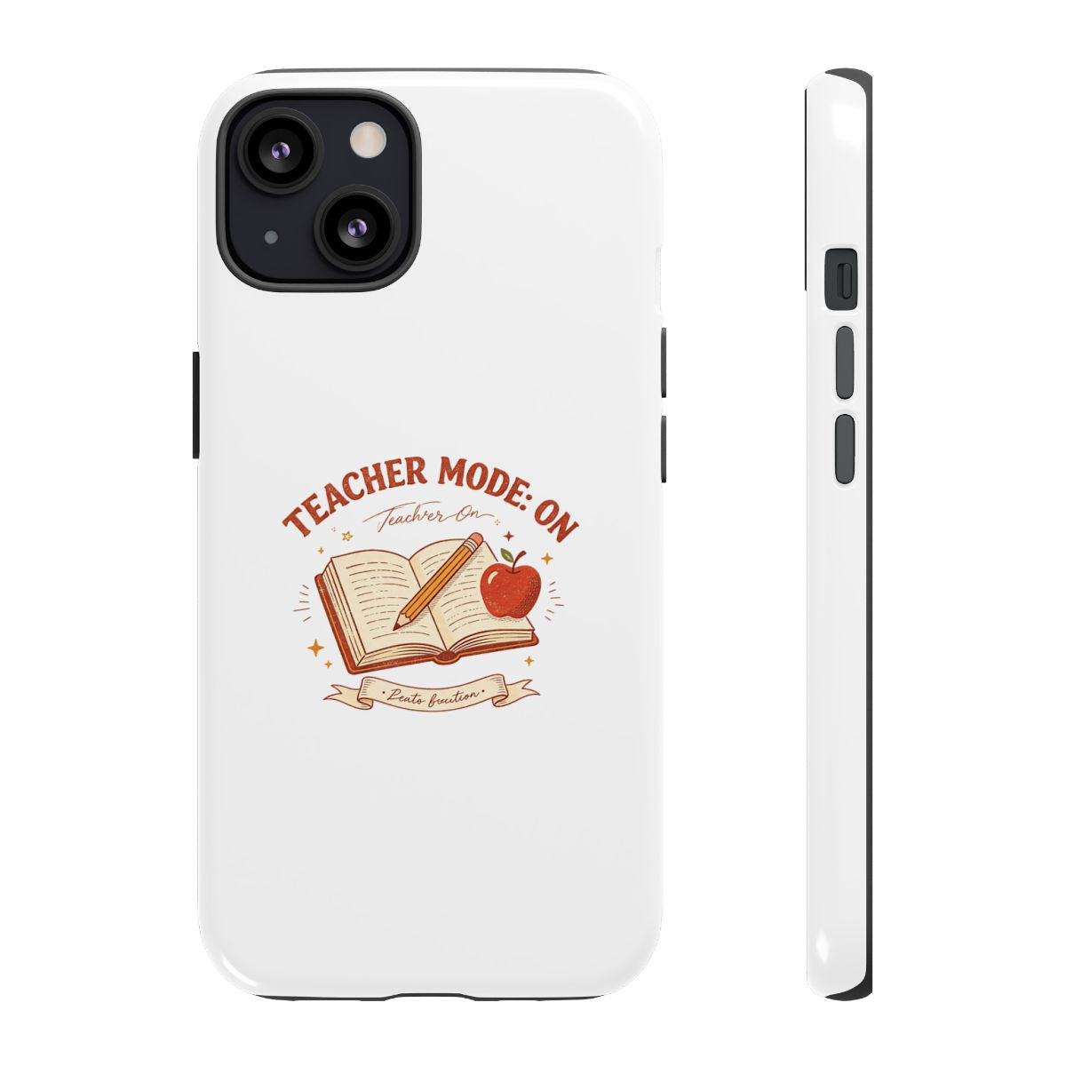 Teacher Mode On Book And Apple Phone Case - iPhone 13