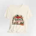 Teacher Off Duty tee | Teacher shirt, apples, books, pencils design