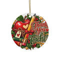 Thank You Teacher Heart Ornament | Ceramic Teacher Appreciation Ornament