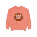Thankful & Blessed wreath Sweatshirt | Autumn leaves pumpkin fall design