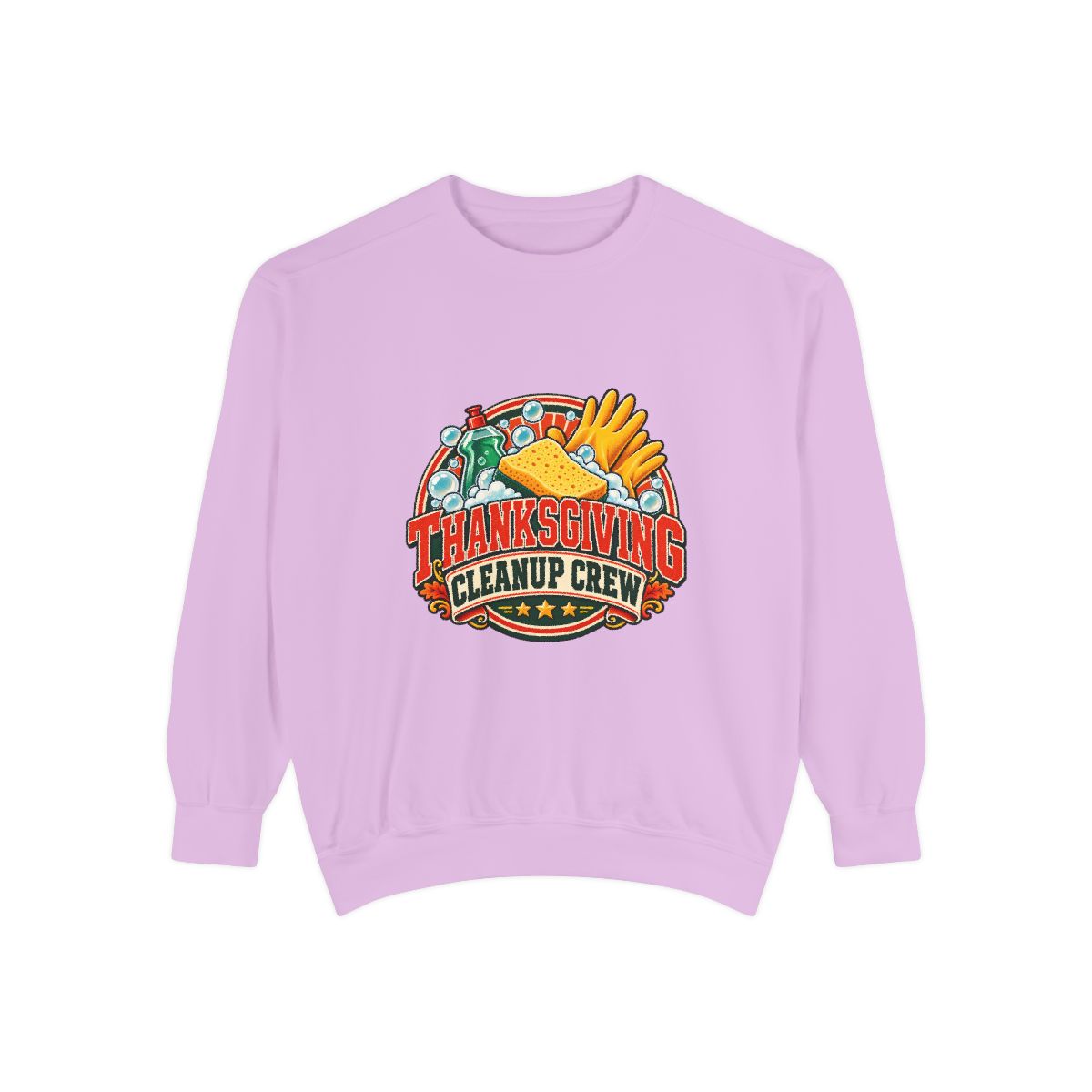 Thanksgiving Cleanup Crew Sweatshirt | Holiday Turkey Fries Pie Design