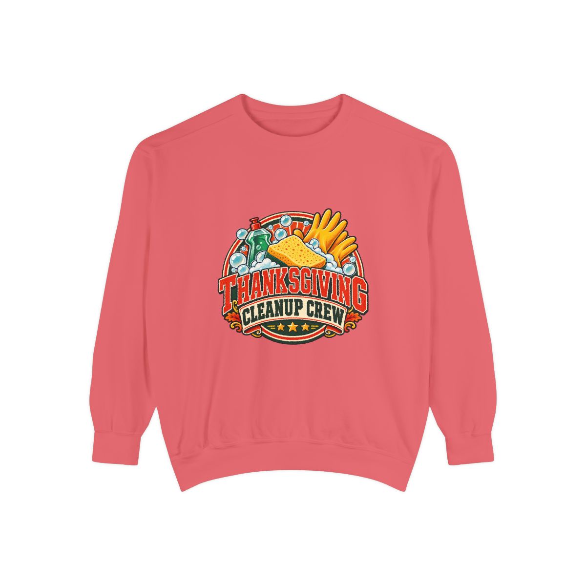 Thanksgiving Cleanup Crew Sweatshirt | Holiday Turkey Fries Pie Design