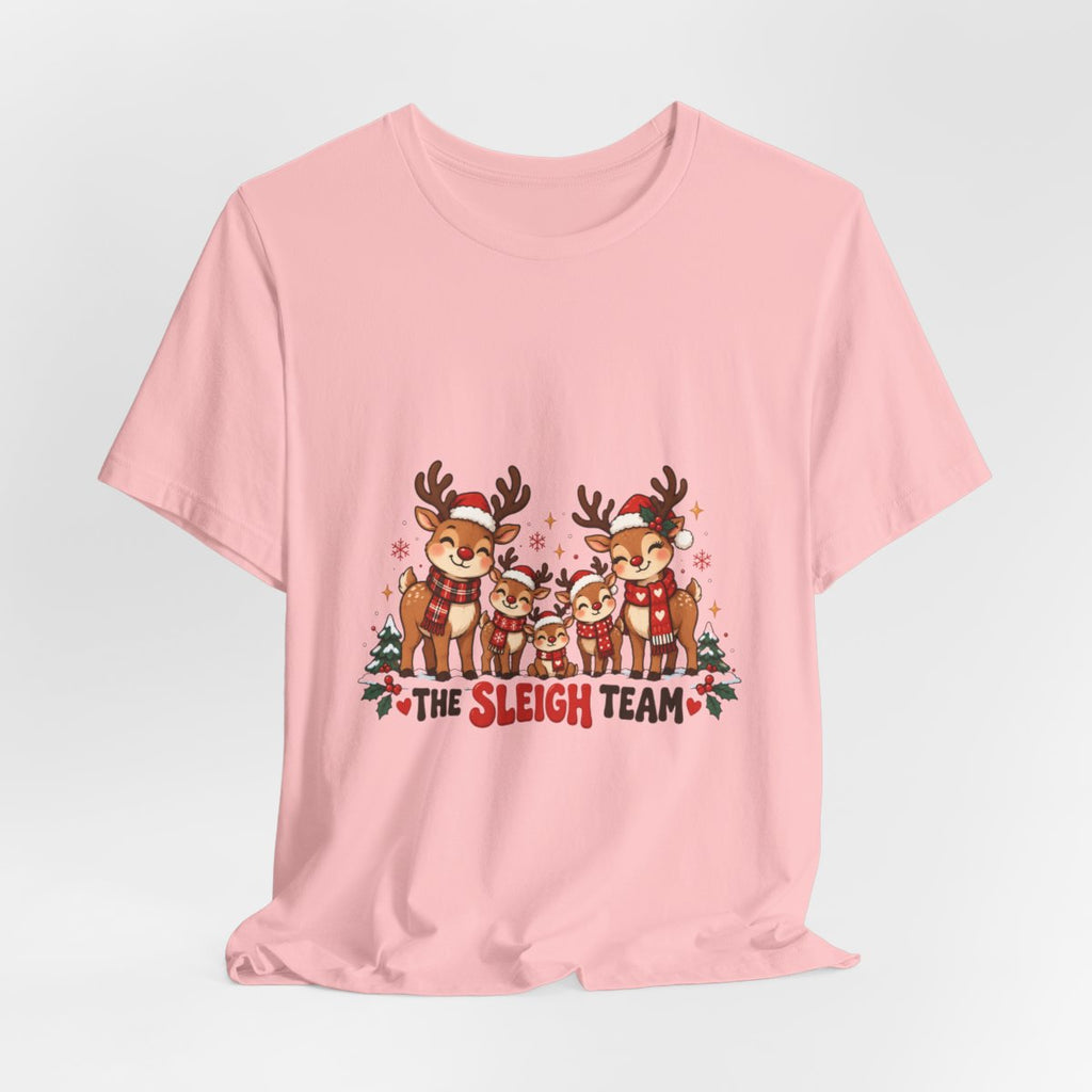 The Sleigh Team Reindeer Tee | Christmas Holiday Shirt