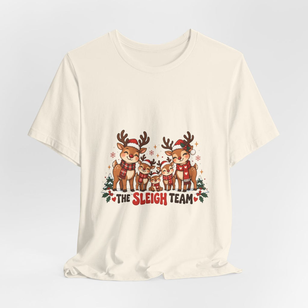 The Sleigh Team Reindeer Tee | Christmas Holiday Shirt
