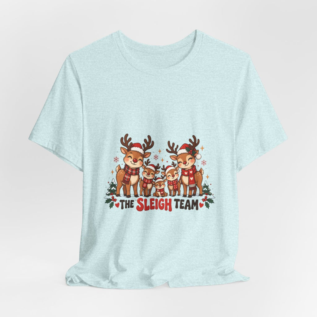 The Sleigh Team Reindeer Tee | Christmas Holiday Shirt