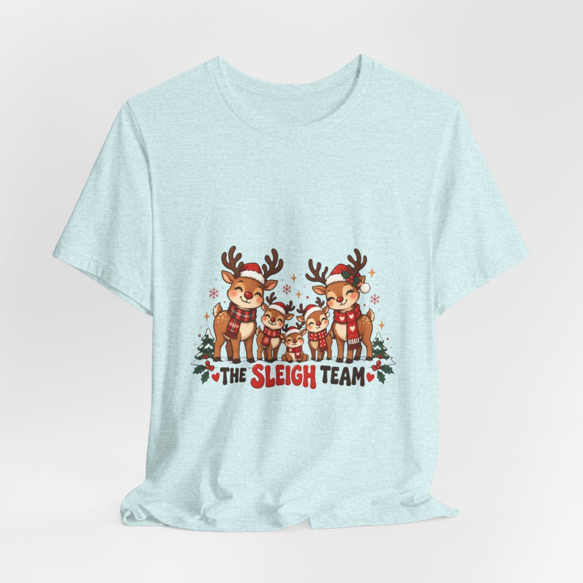The Sleigh Team Reindeer Tee | Christmas Holiday Shirt