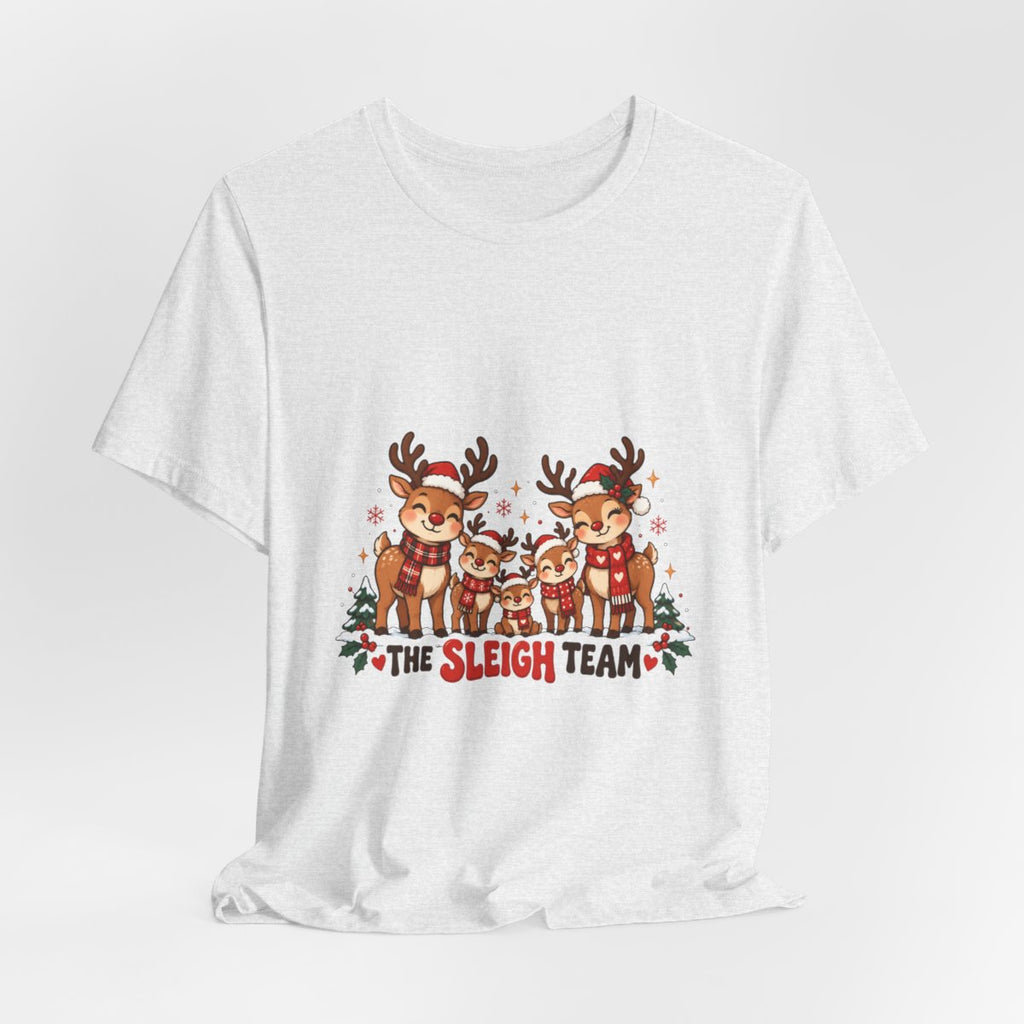 The Sleigh Team Reindeer Tee | Christmas Holiday Shirt