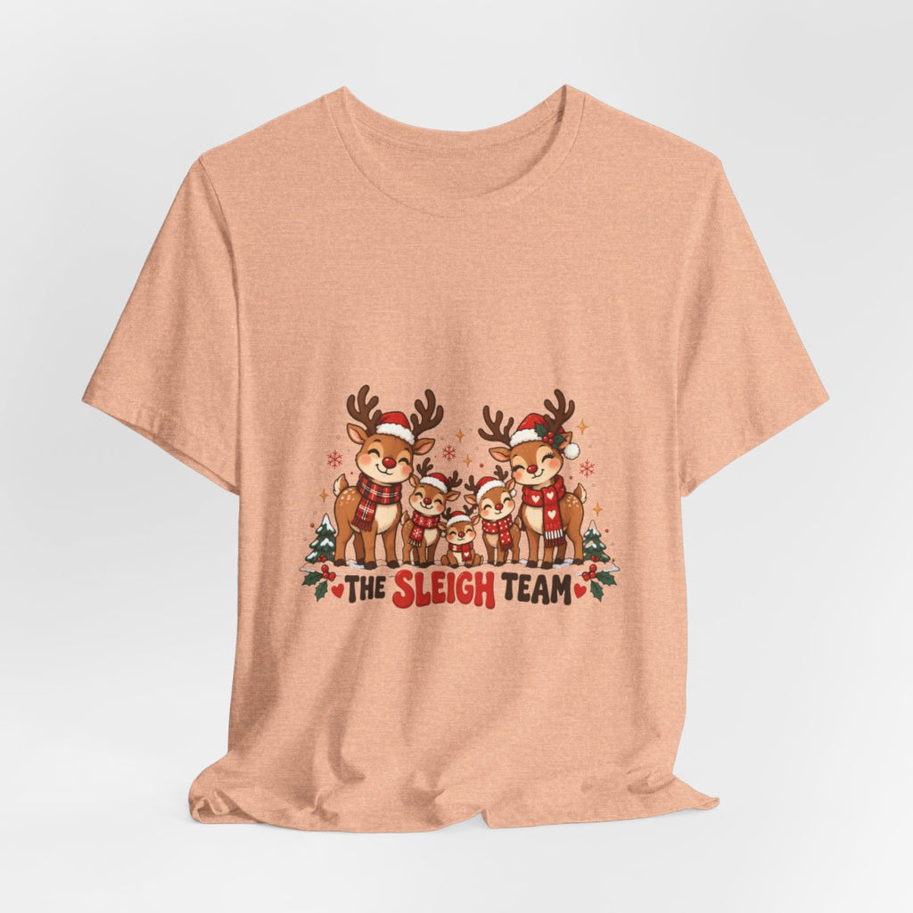 The Sleigh Team Reindeer Tee | Christmas Holiday Shirt
