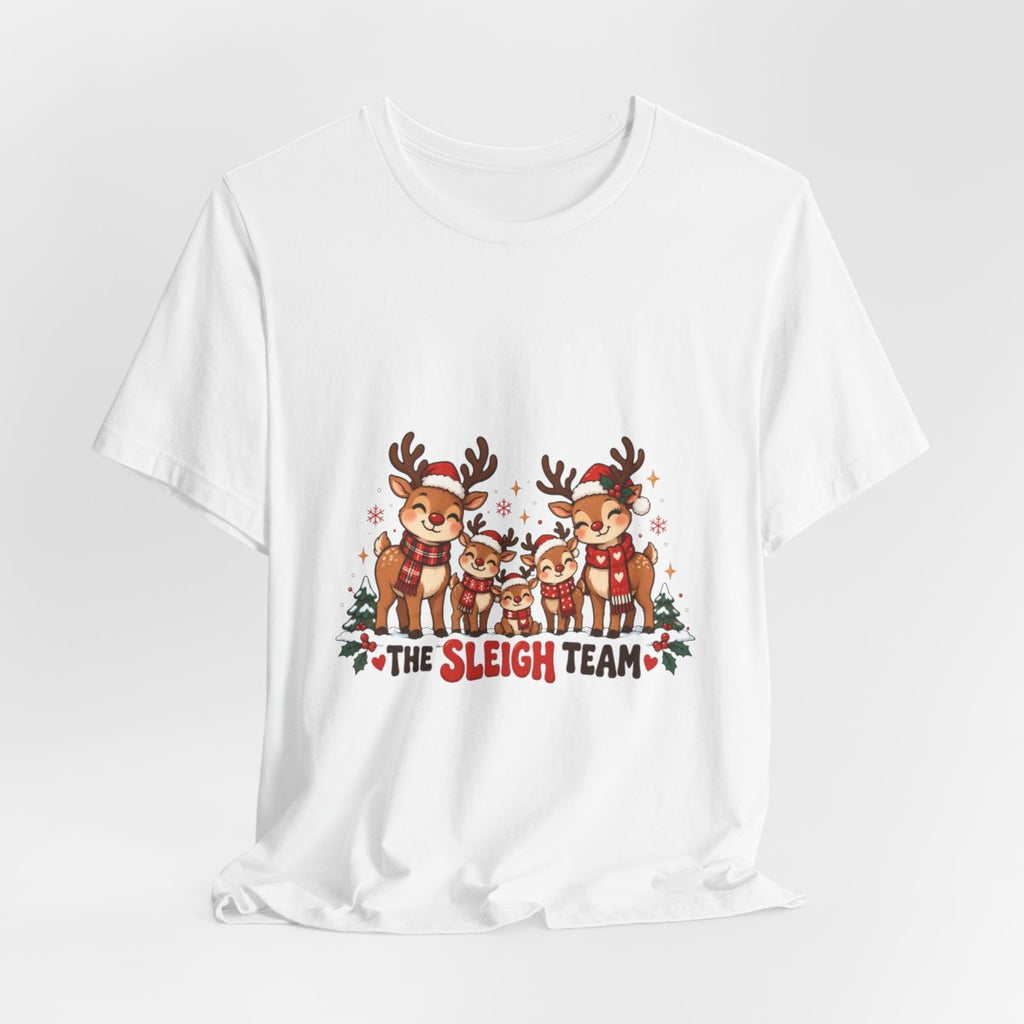 The Sleigh Team Reindeer Tee | Christmas Holiday Shirt