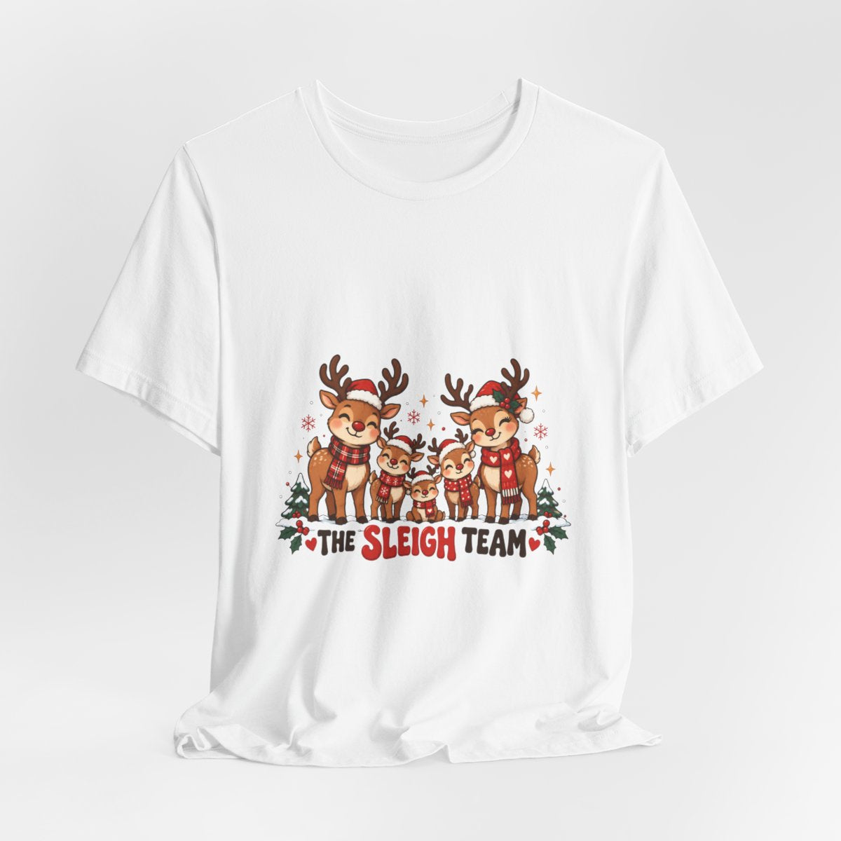 The Sleigh Team Reindeer Tee | Christmas Holiday Shirt