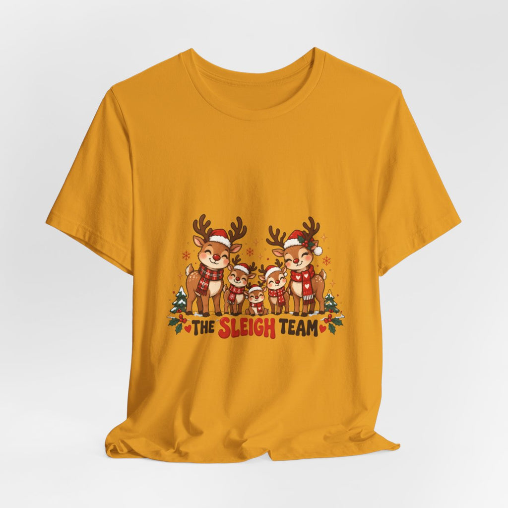 The Sleigh Team Reindeer Tee | Christmas Holiday Shirt