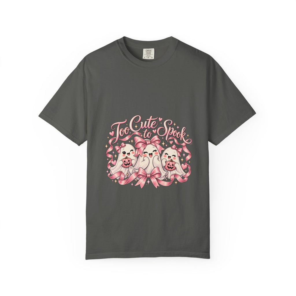Too Cute to Spook T-Shirt | Kawaii Ghosts and Bows Halloween