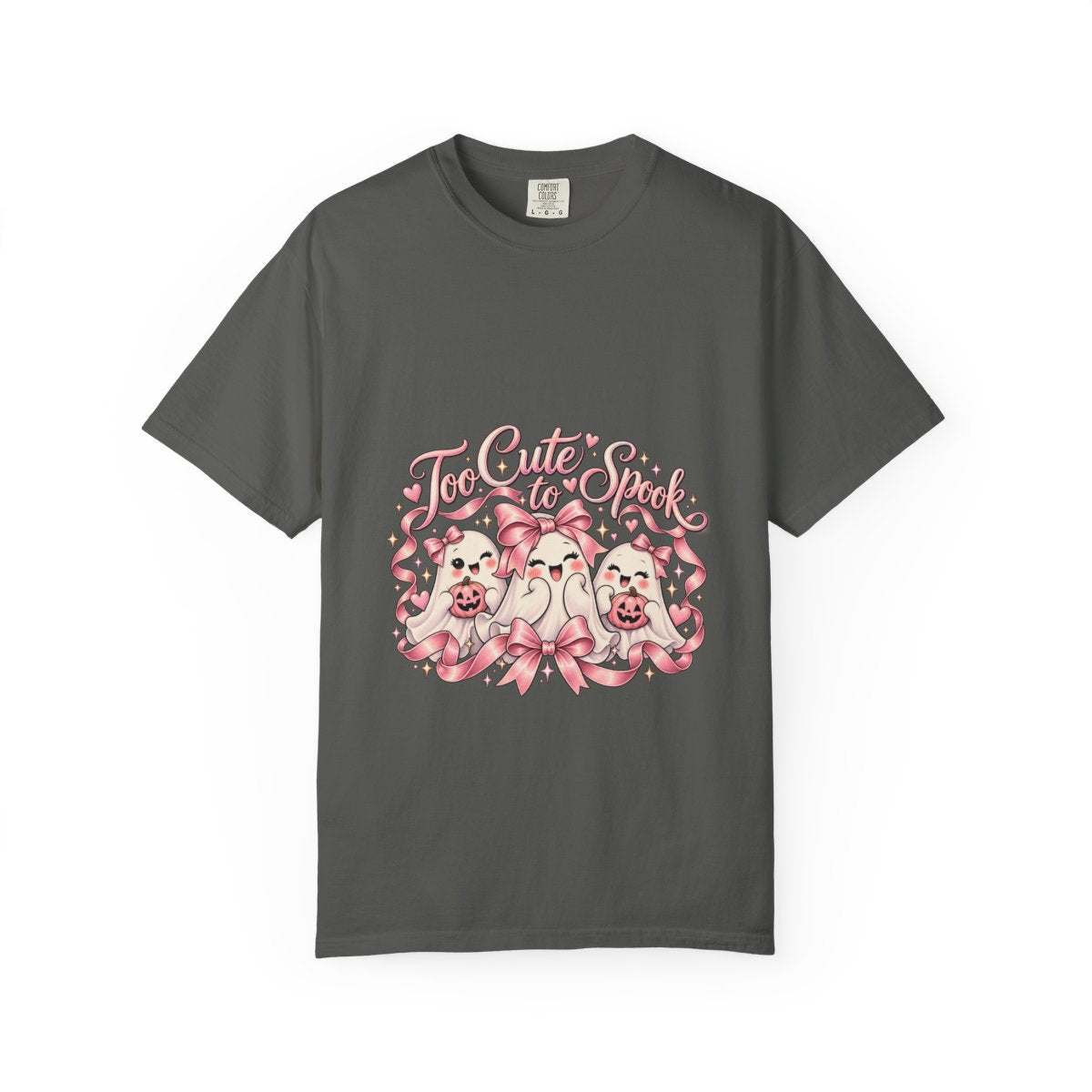 Too Cute to Spook T-Shirt | Kawaii Ghosts and Bows Halloween