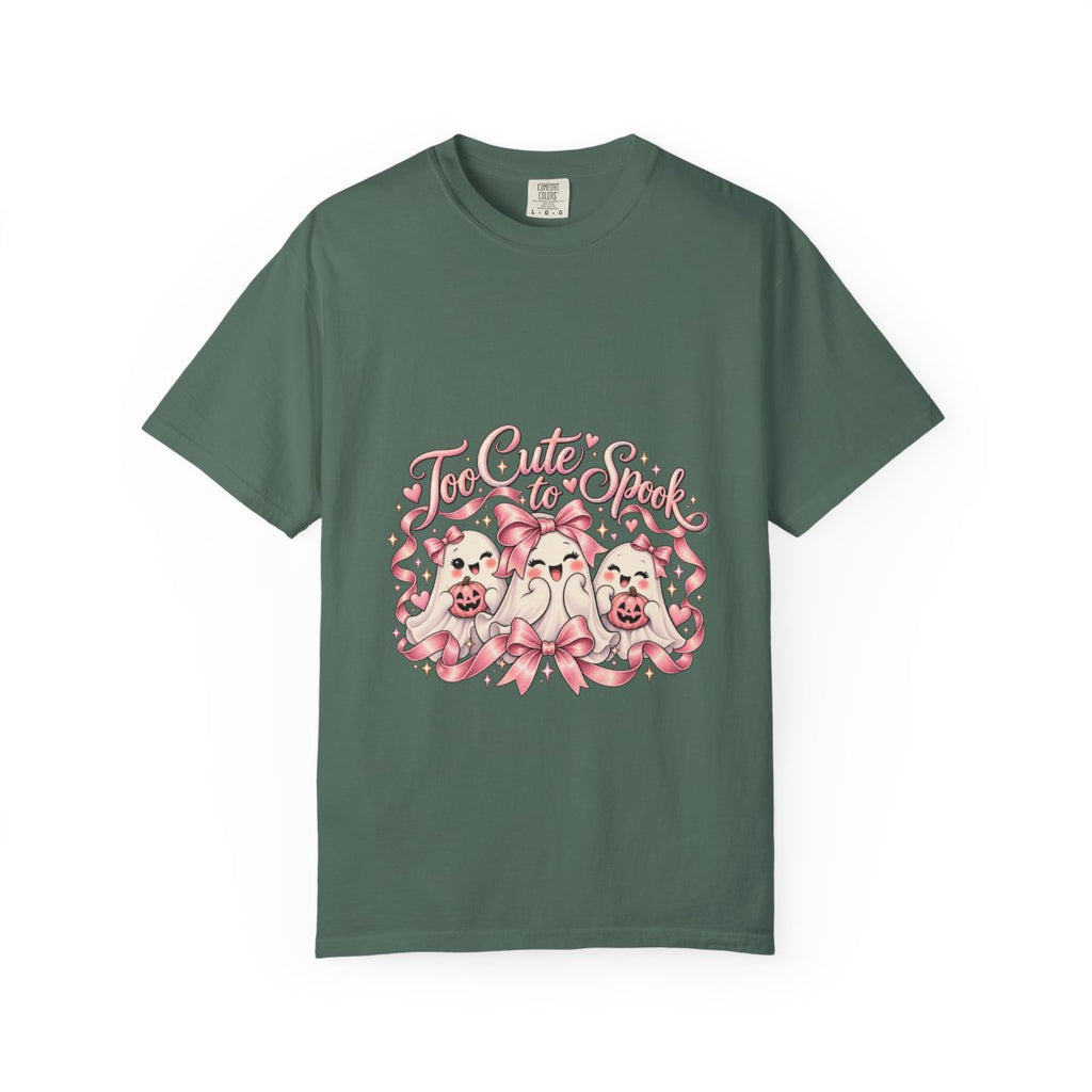 Too Cute to Spook T-Shirt | Kawaii Ghosts and Bows Halloween