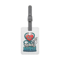 Travel Nurse heart stethoscope design Luggage Tag | Medical travel accessory
