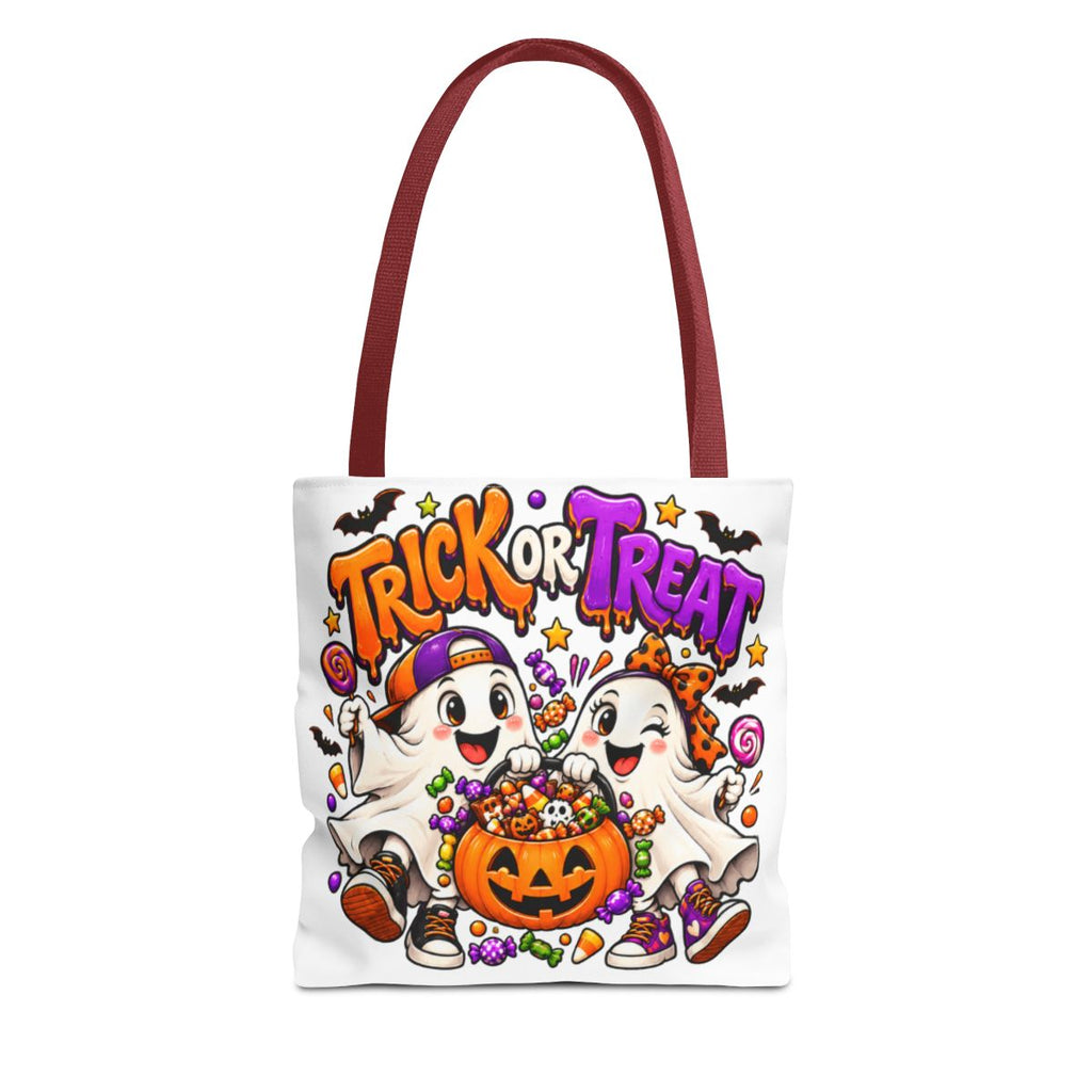 Trick or Treat Ghosts Tote Bag | Halloween Candy Pumpkin