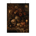 Vintage Halloween Still Life Poster | Matte Vertical Poster