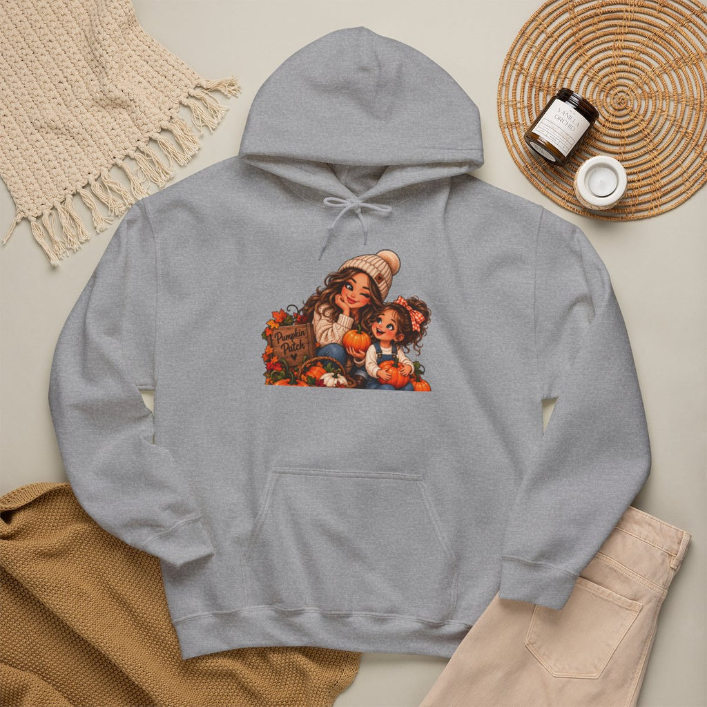 Vintage Thanksgiving Kids Pilgrim Scene Hoodie | Autumn Harvest Illustration