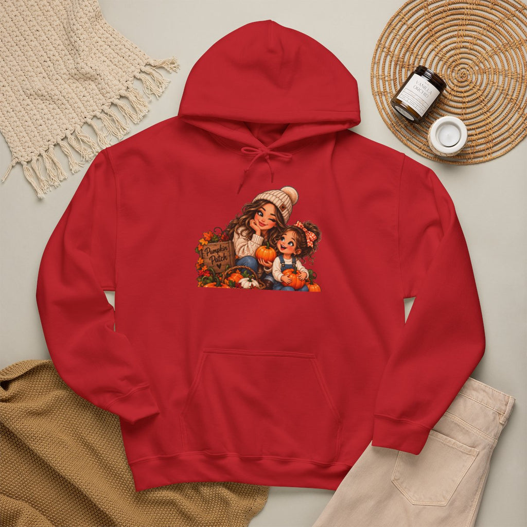 Vintage Thanksgiving Kids Pilgrim Scene Hoodie | Autumn Harvest Illustration