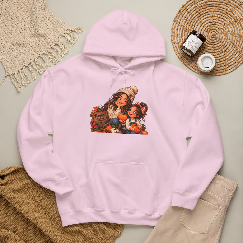 Vintage Thanksgiving Kids Pilgrim Scene Hoodie | Autumn Harvest Illustration