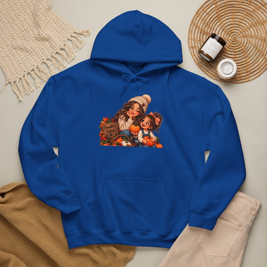 Vintage Thanksgiving Kids Pilgrim Scene Hoodie | Autumn Harvest Illustration