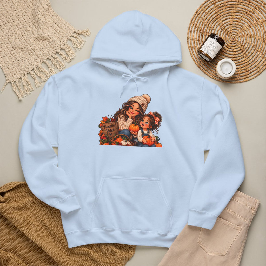 Vintage Thanksgiving Kids Pilgrim Scene Hoodie | Autumn Harvest Illustration