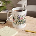 Wildflower Bouquet Mug | Daisy Lavender Floral Ceramic Mug