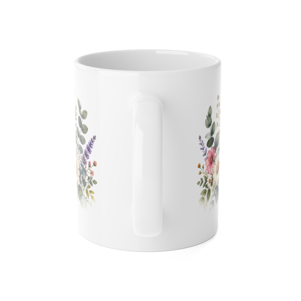 Wildflower Bouquet Mug | Daisy Lavender Floral Ceramic Mug