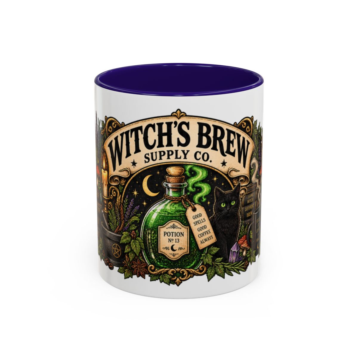 Witch's Brew Potion Bottle Mug | Colorful Ceramic Coffee Cup (11oz, 15oz)