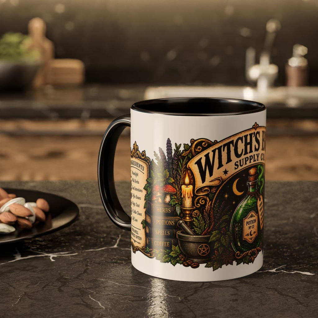 Witch's Brew Potion Bottle Mug | Colorful Ceramic Coffee Cup (11oz, 15oz)