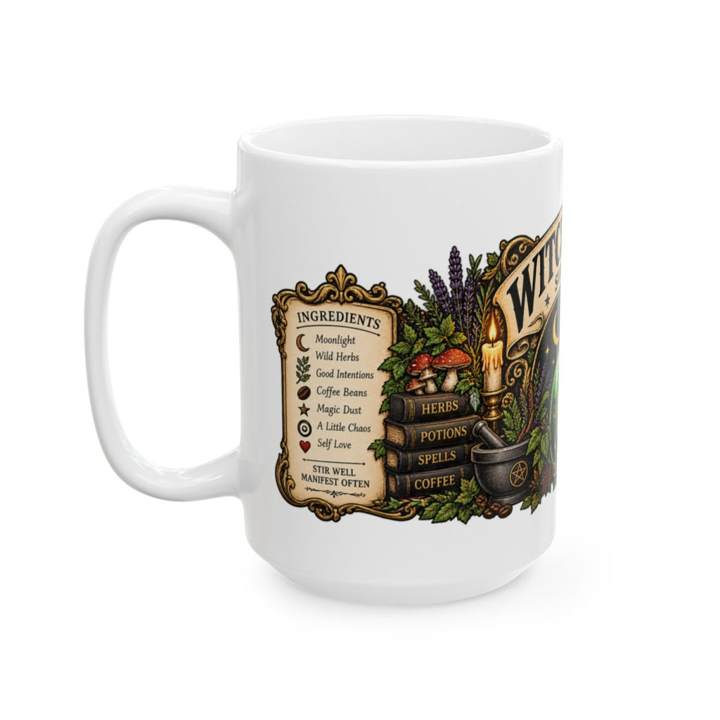 Witch's Brew Potion Label Mug | Ceramic Coffee Cup