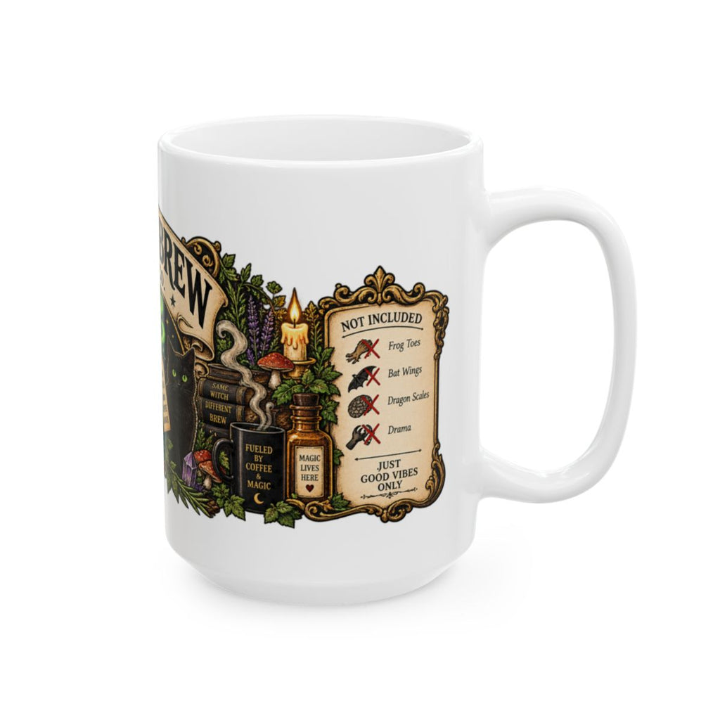 Witch's Brew Potion Label Mug | Ceramic Coffee Cup