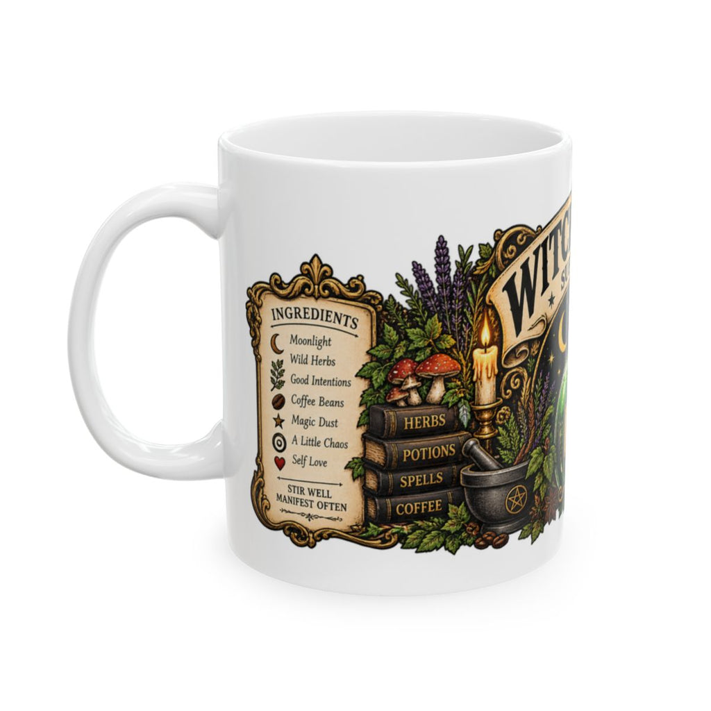 Witch's Brew Potion Label Mug | Ceramic Coffee Cup